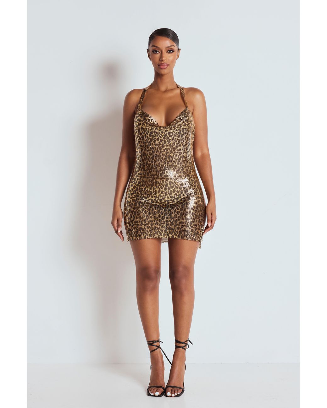 LemonLunar Metallic The Leopard Chainmail Dress