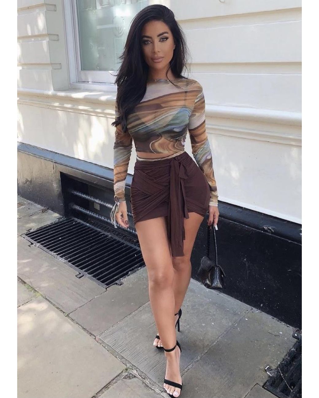 LemonLunar Brown The Aisha Mini Skirt
