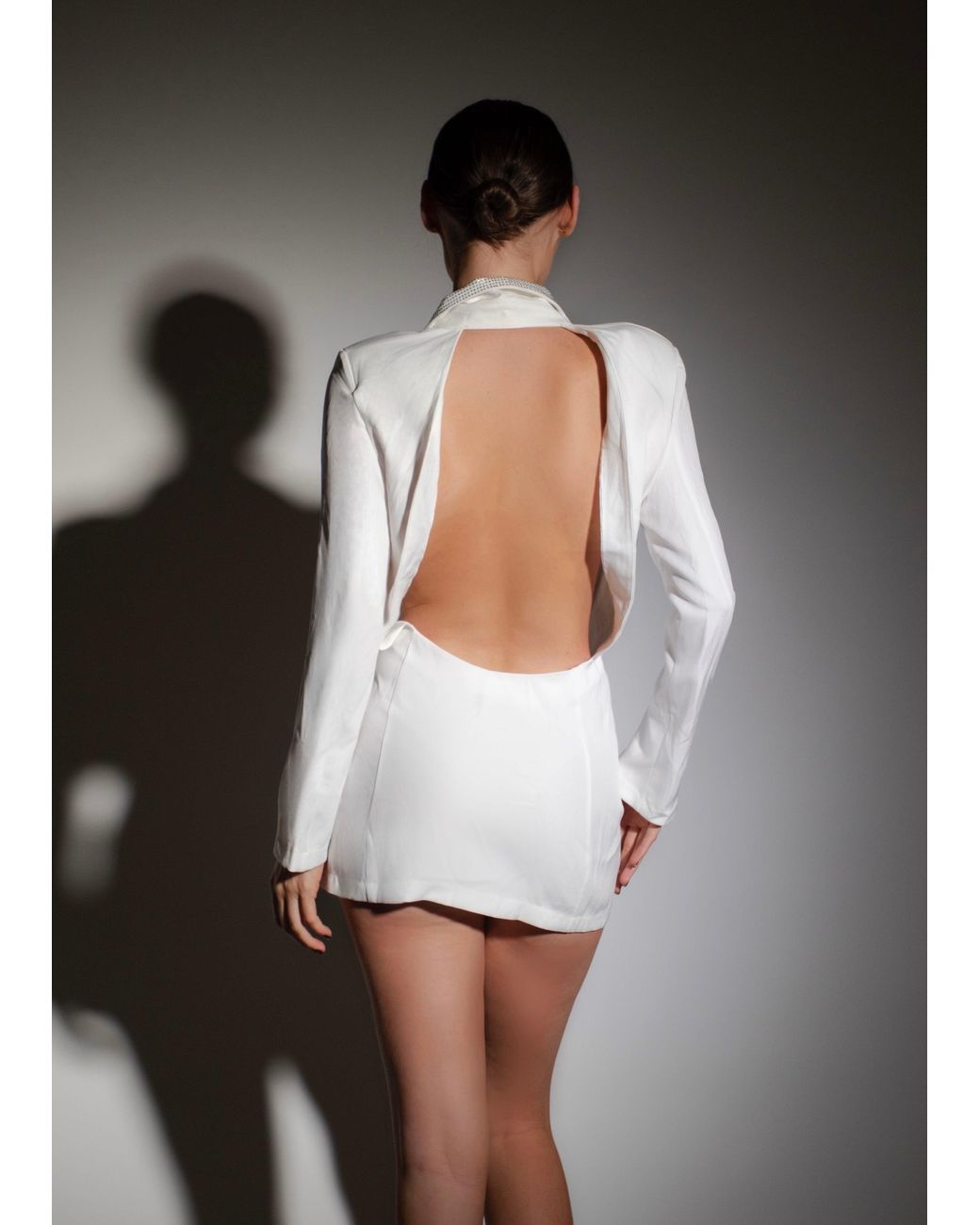 LemonLunar Gray The Zain Diamante Blazer