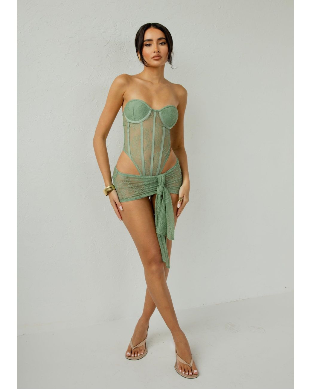 LemonLunar Green The Lace Two Piece