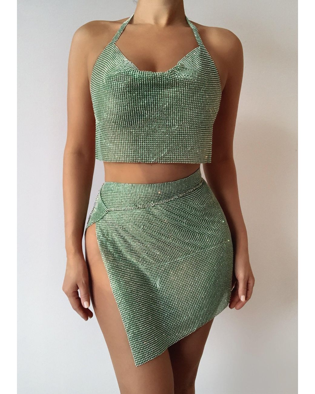 LemonLunar Green The Irini Diamante Set