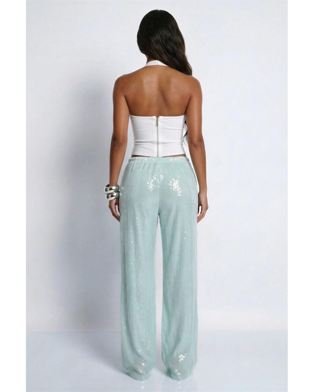LemonLunar Blue The Orelia Sequin Pants