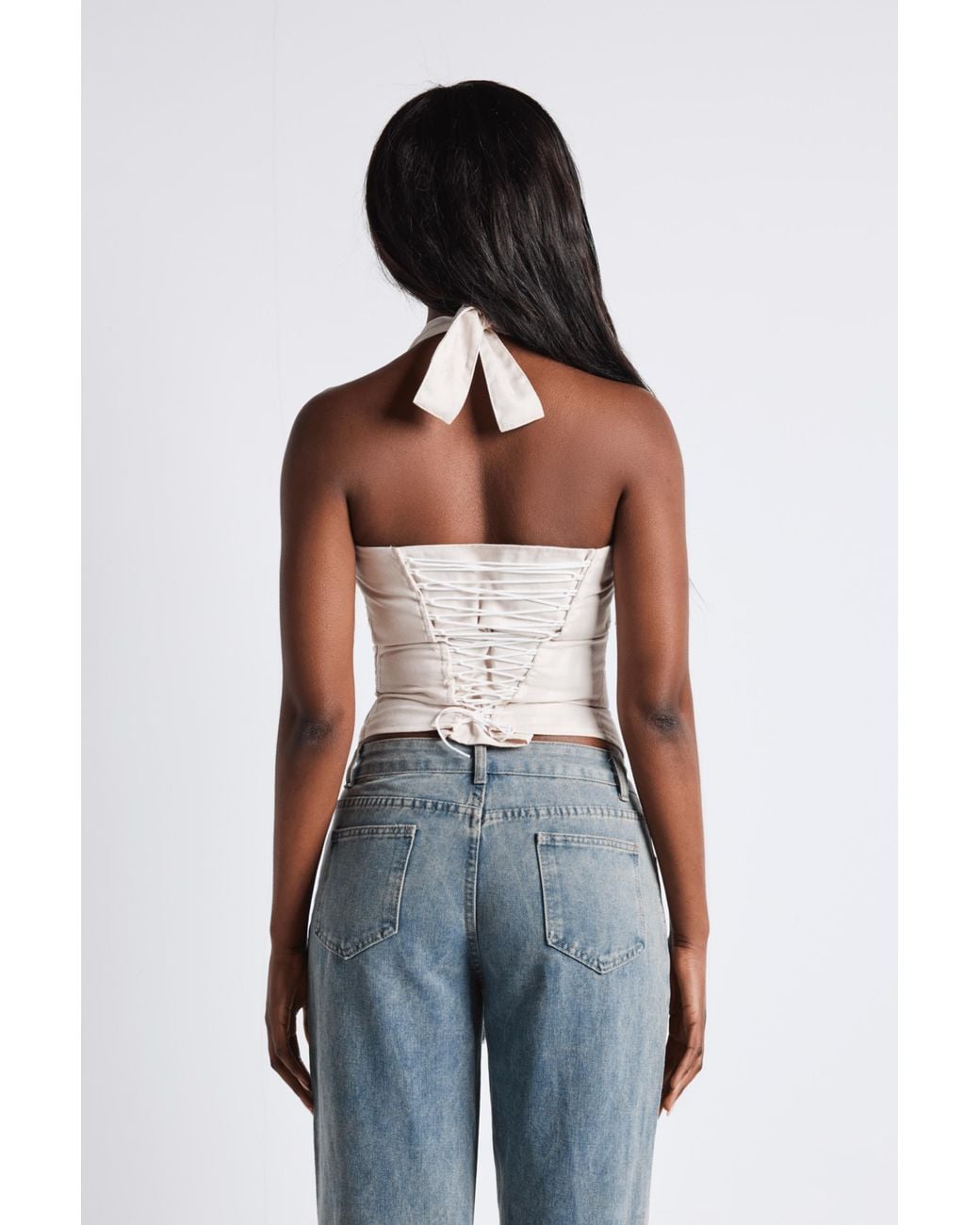 LemonLunar White The Structured Corset Top
