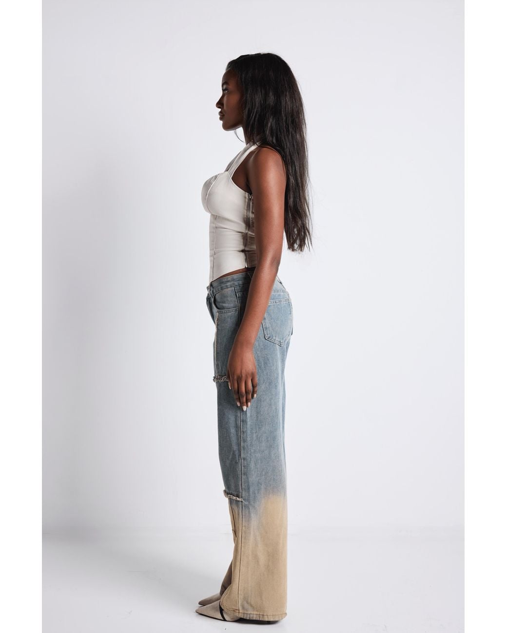 LemonLunar White The Structured Corset Top