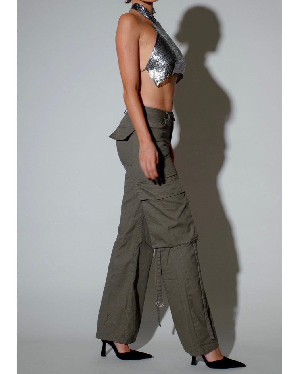 LemonLunar Gray The Tessa Cargo Pants