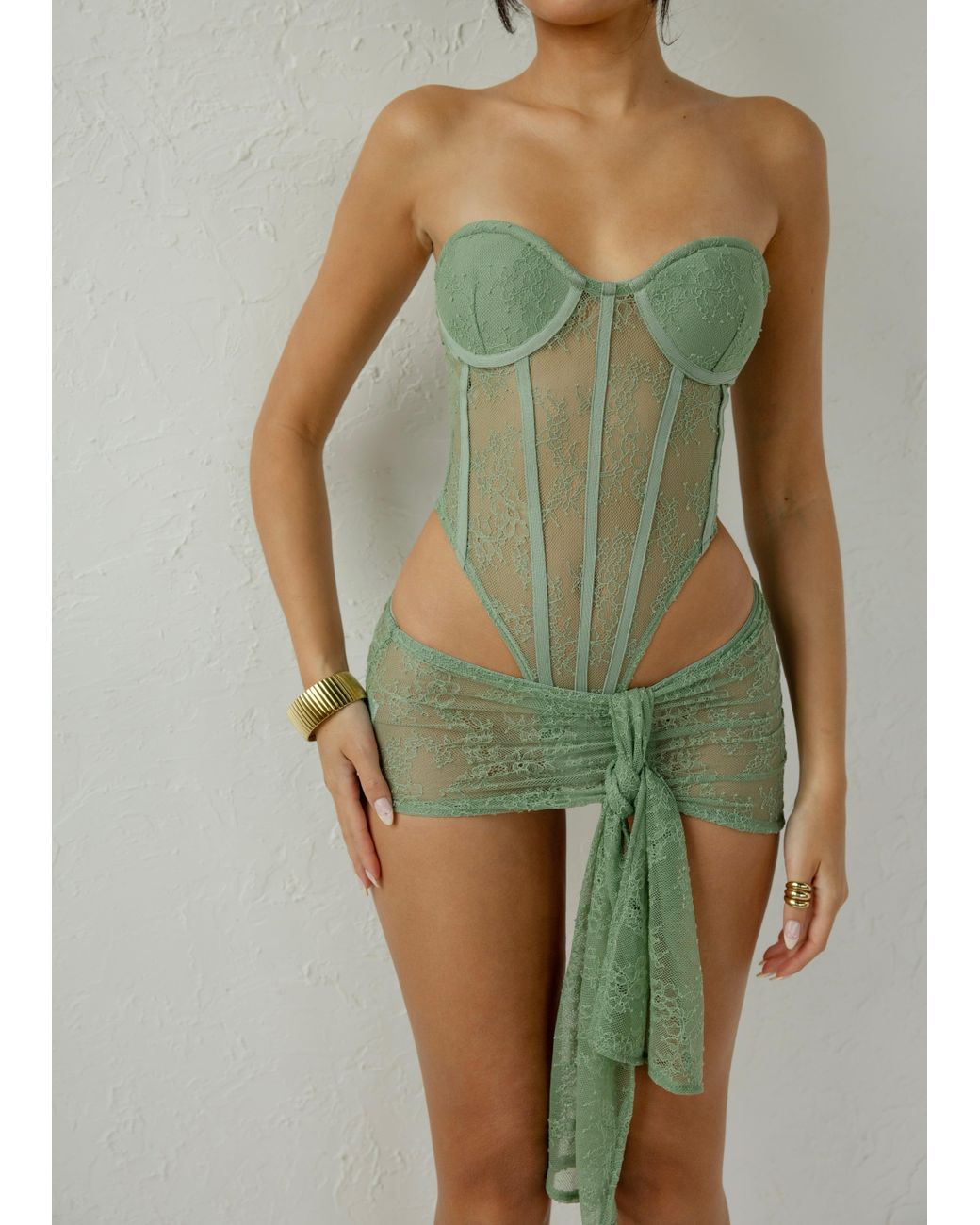 LemonLunar Green The Lace Two Piece