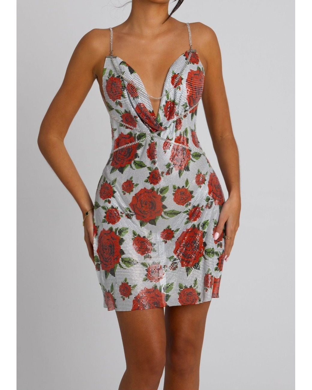 LemonLunar Multicolor The Leticia Chainmail Dress