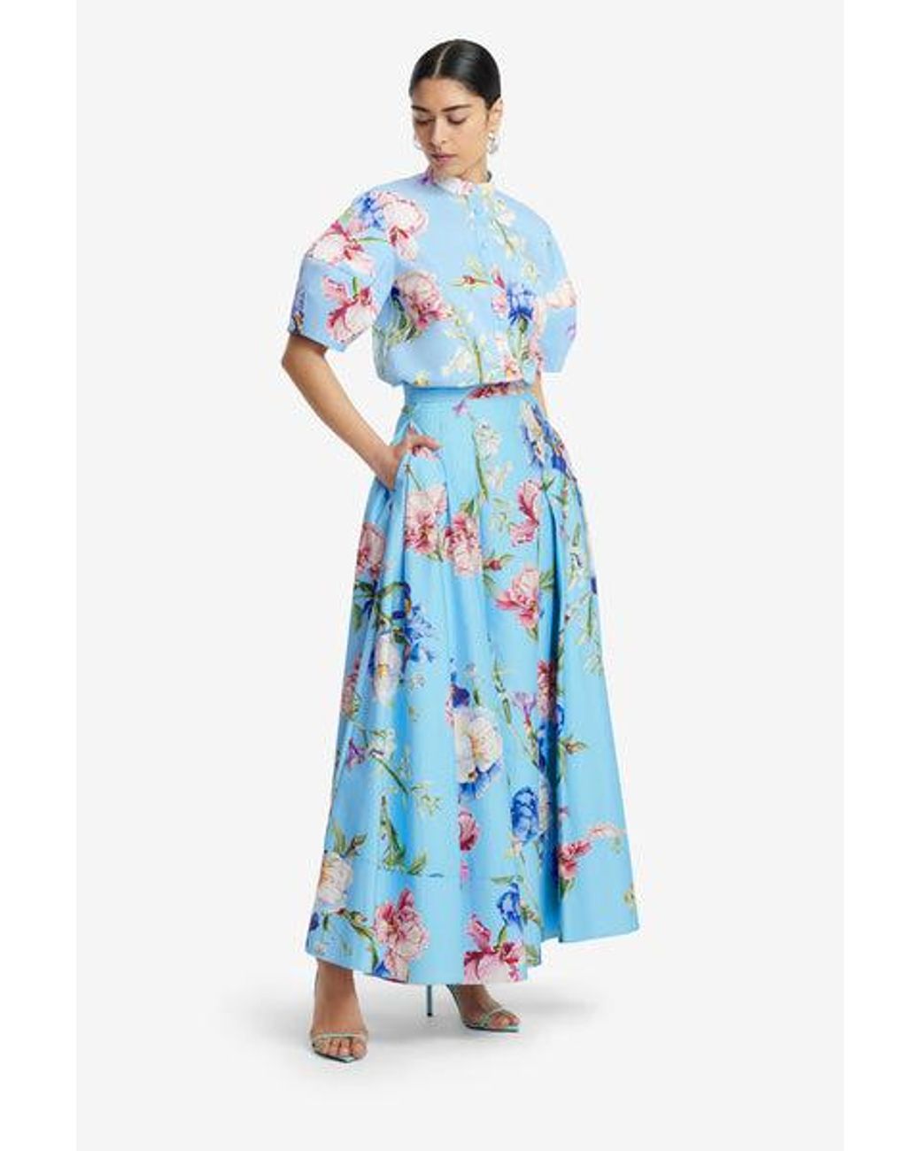 LEO LIN Blue Jemma Blouse