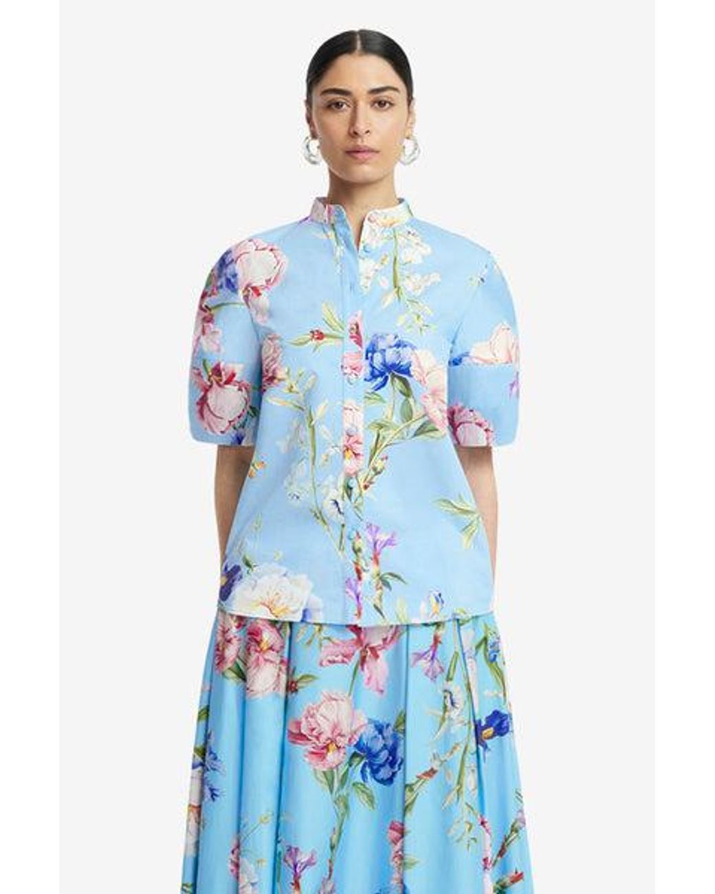 LEO LIN Blue Jemma Blouse
