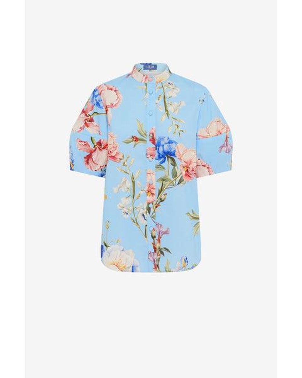 LEO LIN Blue Jemma Blouse