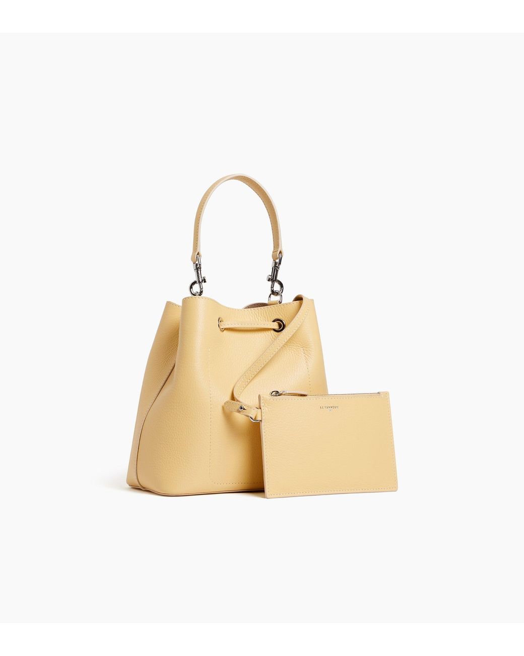 Le Tanneur Louise Bucket Bag in Metallic | Lyst