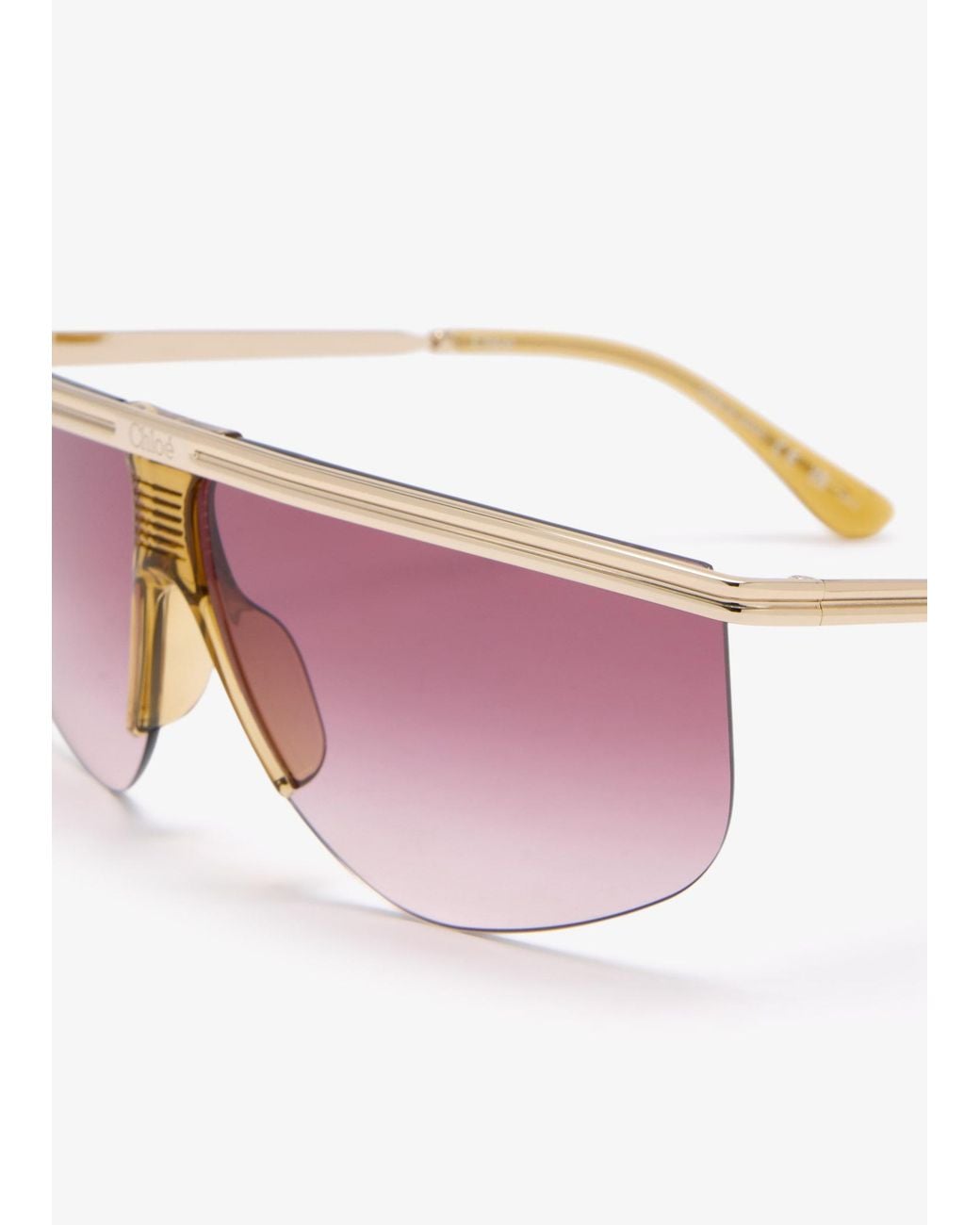 Chloé Pink Active Aviator Sunglasses