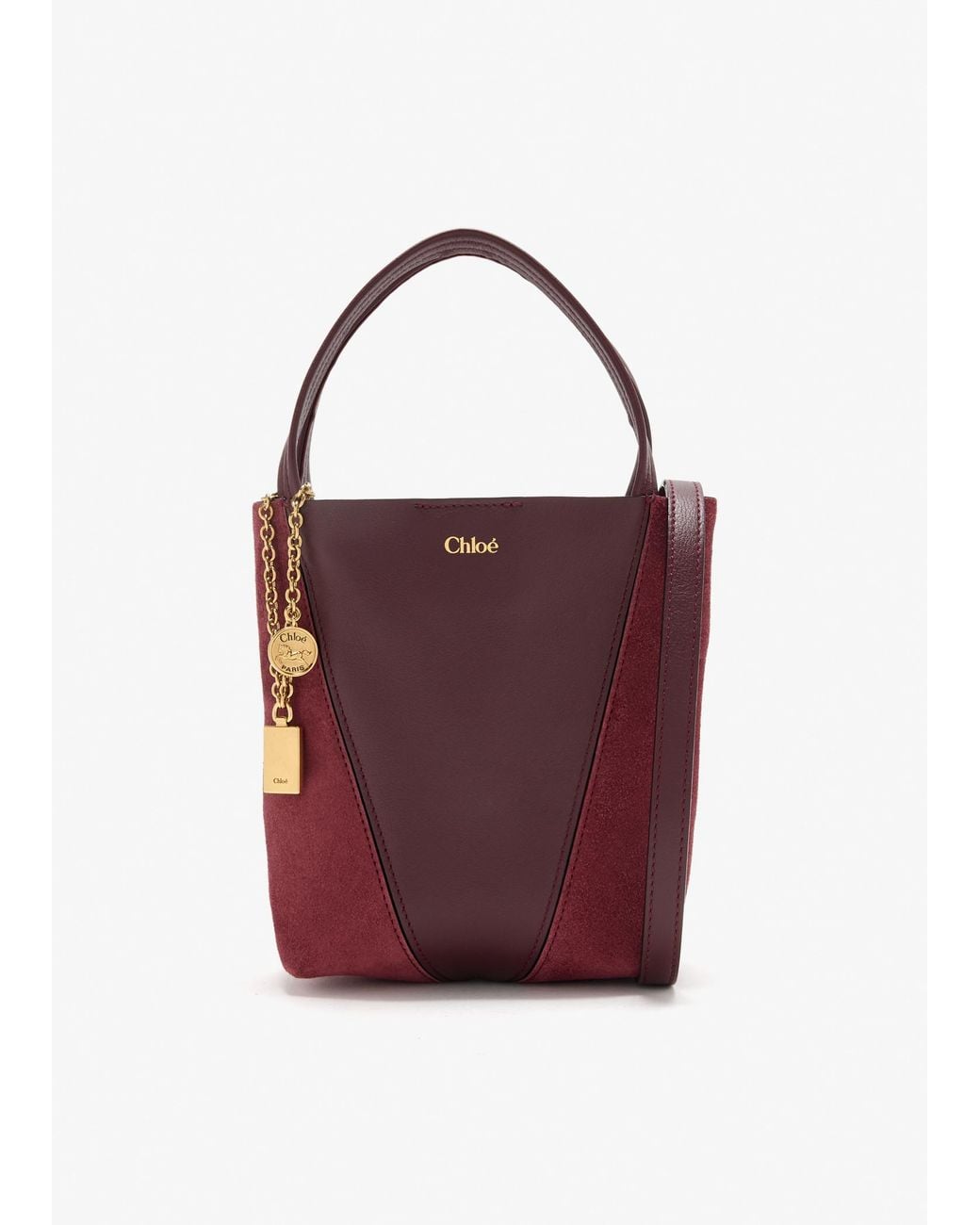 Chloé Red Small Spin Tote Bag