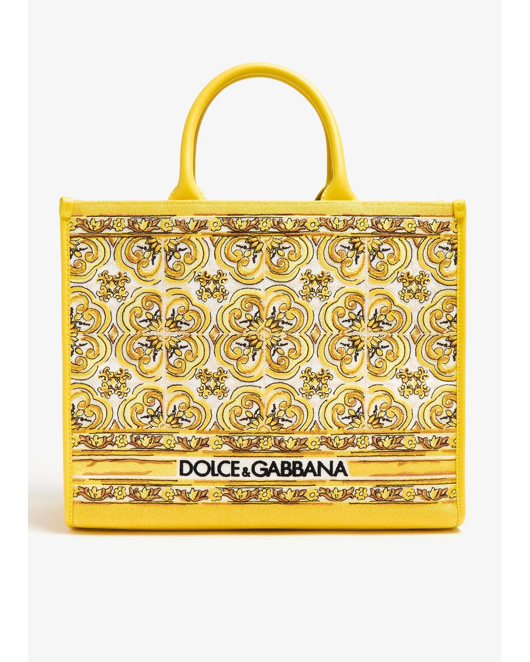 【関税＆送料込み】Dolce & Gabbana Medium Shopping Bag Calfskin shopper with raised logo in Black for Men