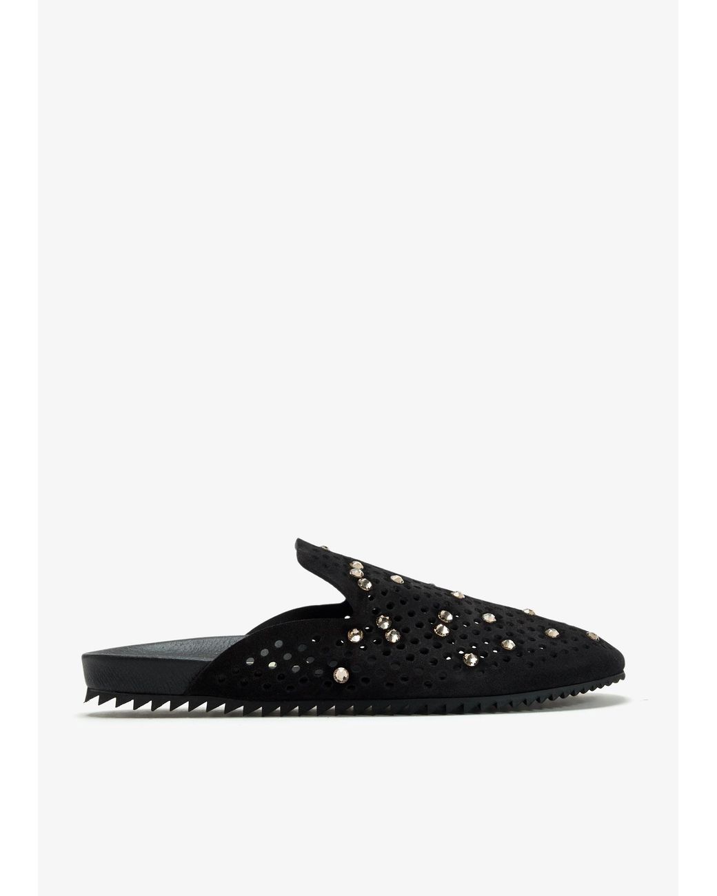 Pedro Garcia Black Braidy Slippers