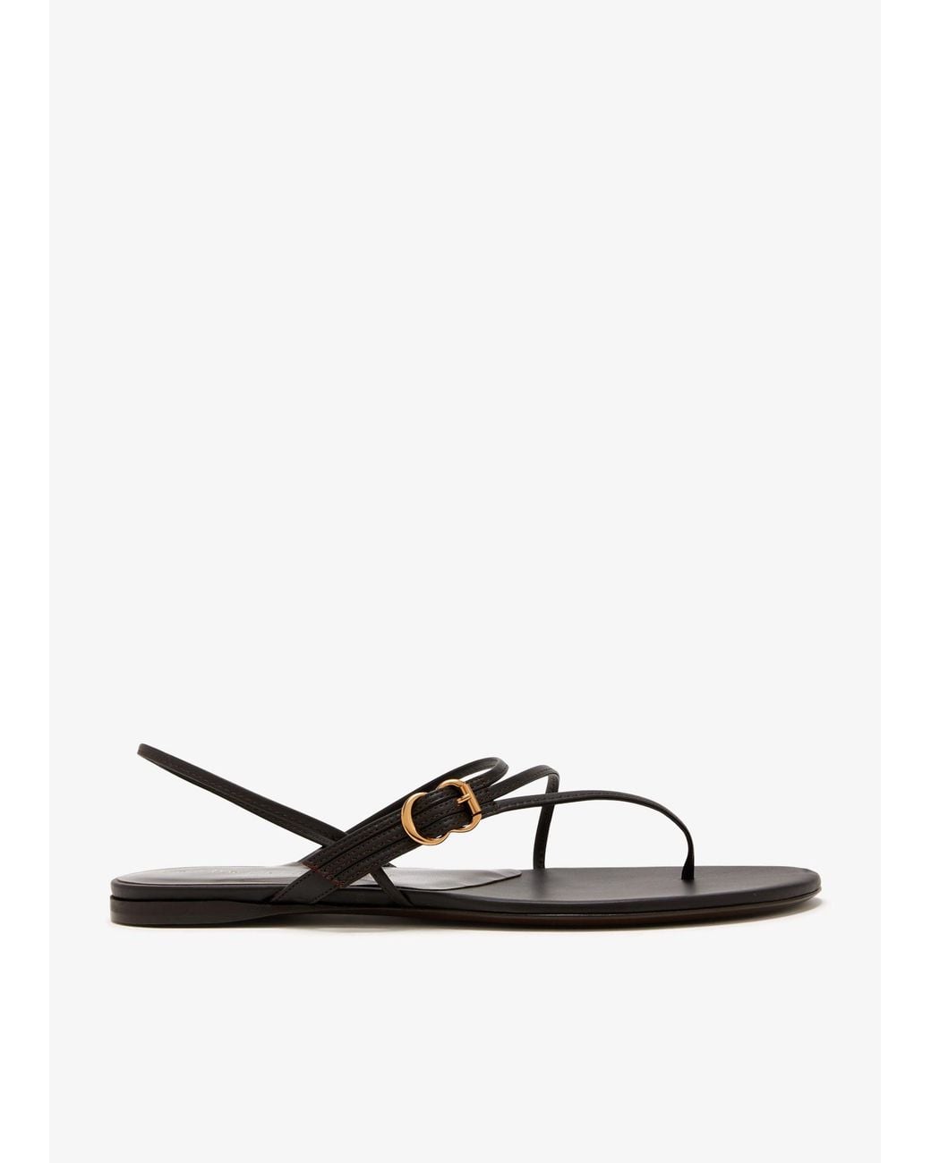 Herbert Levine White Leather Sandals