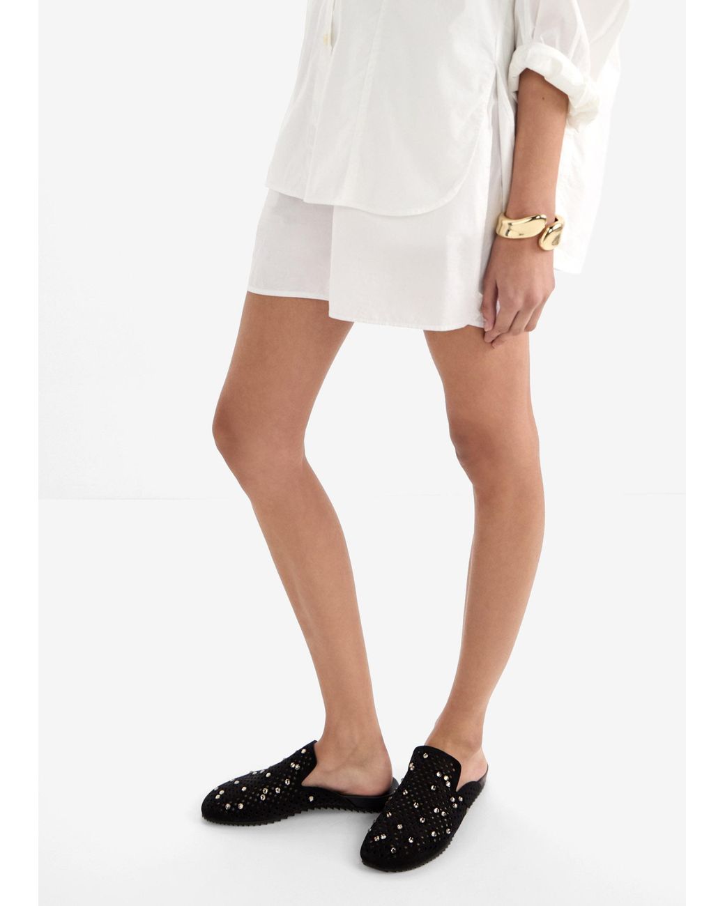 Pedro Garcia Black Braidy Slippers