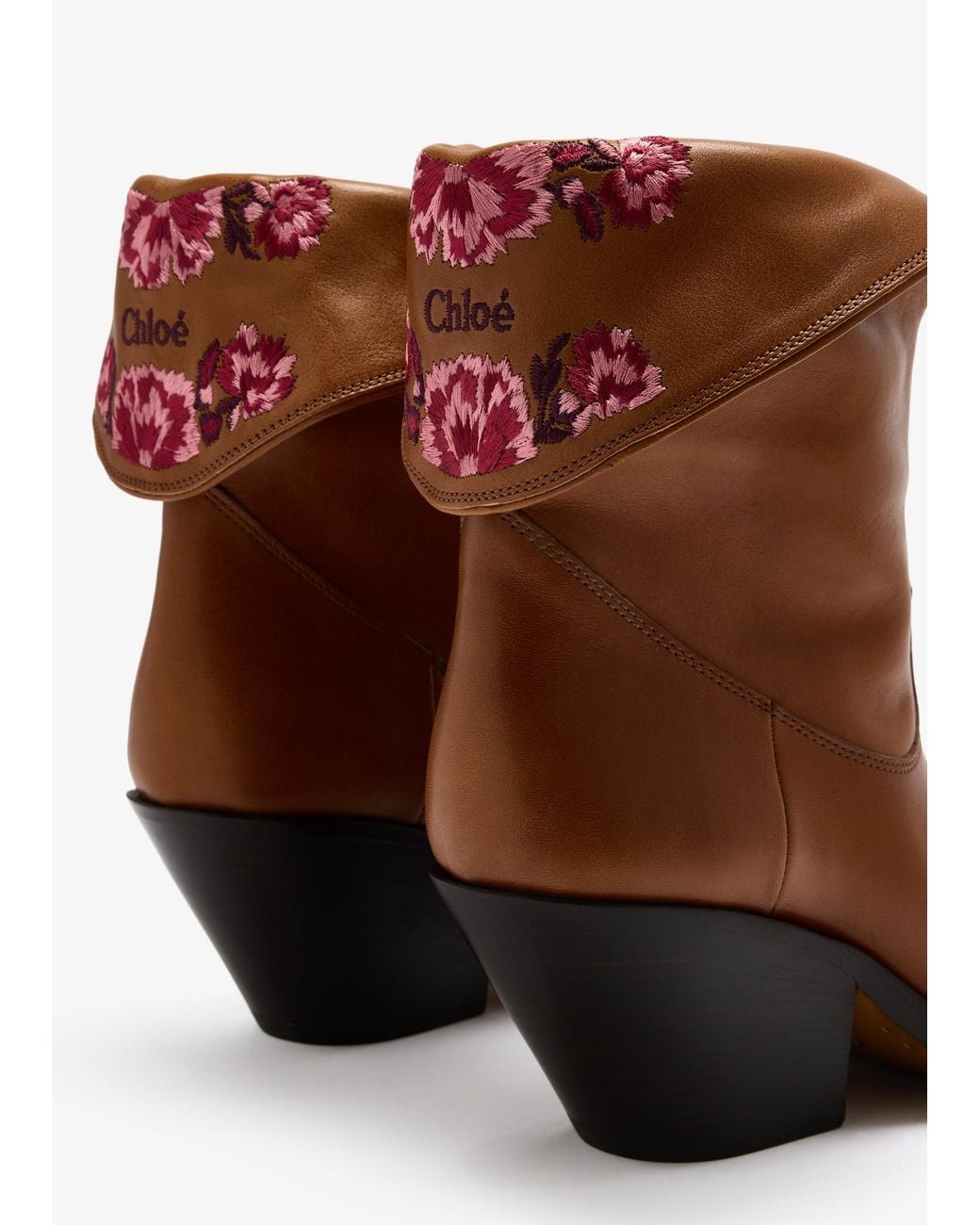 Chloé Brown Azelan Ankle Boots