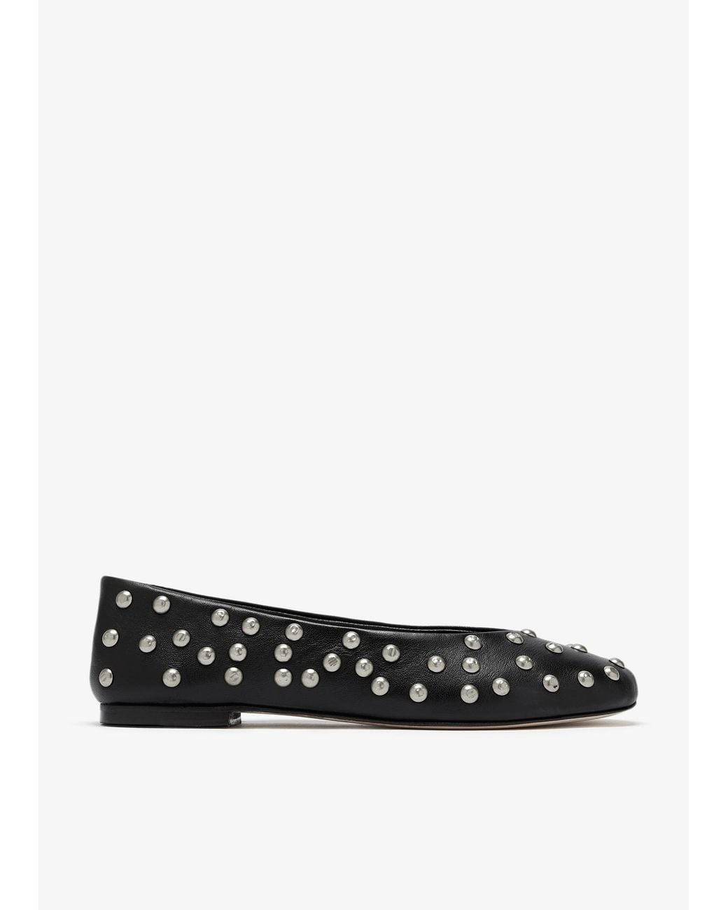 GIMAGUAS White Stud Ballerinas