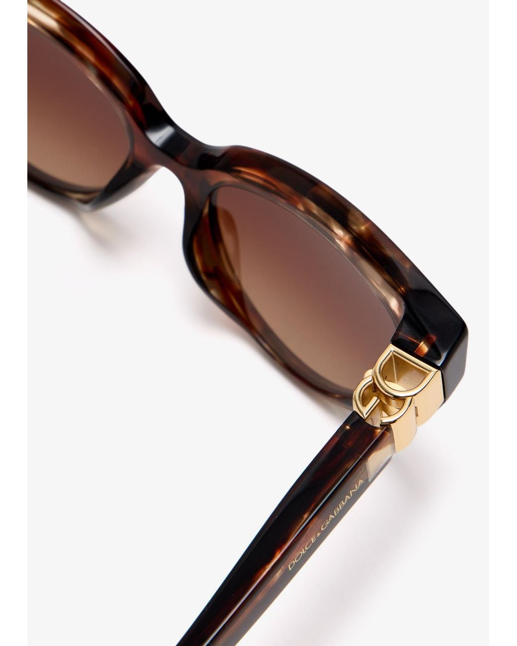 Dolce & Gabbana Brown Dg Hinge Sunglasses