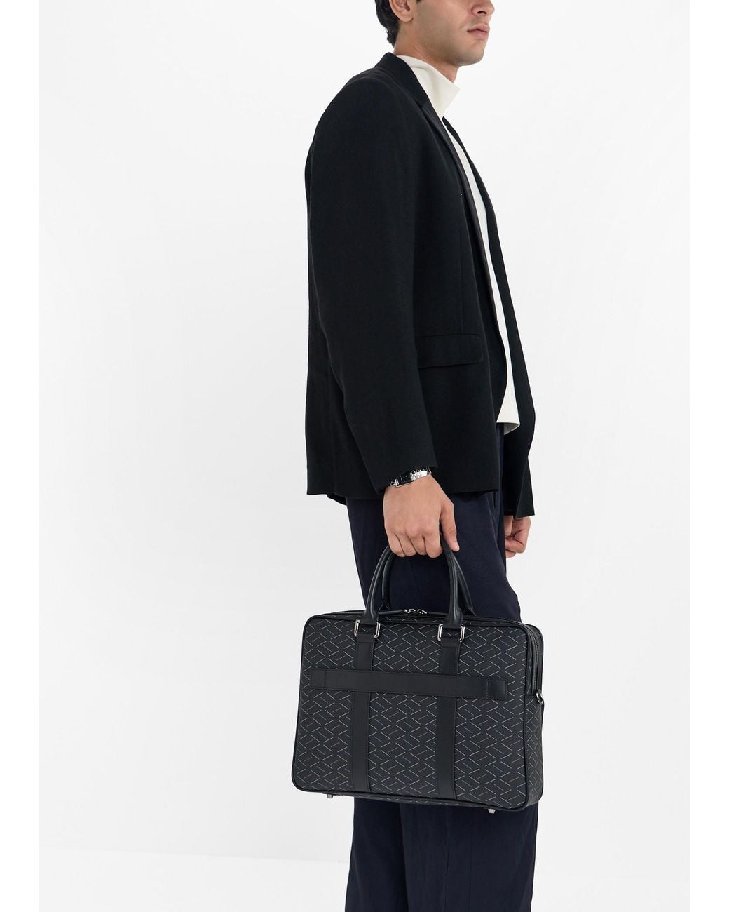 Roderer Black Trophy Briefcase for men