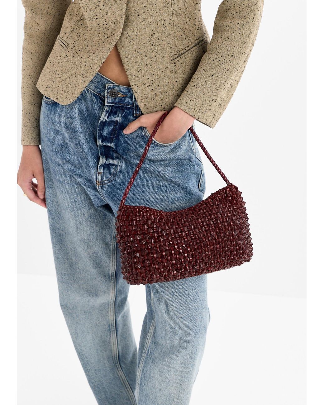 Dragon Diffusion Red Basil Cactus Shoulder Bag