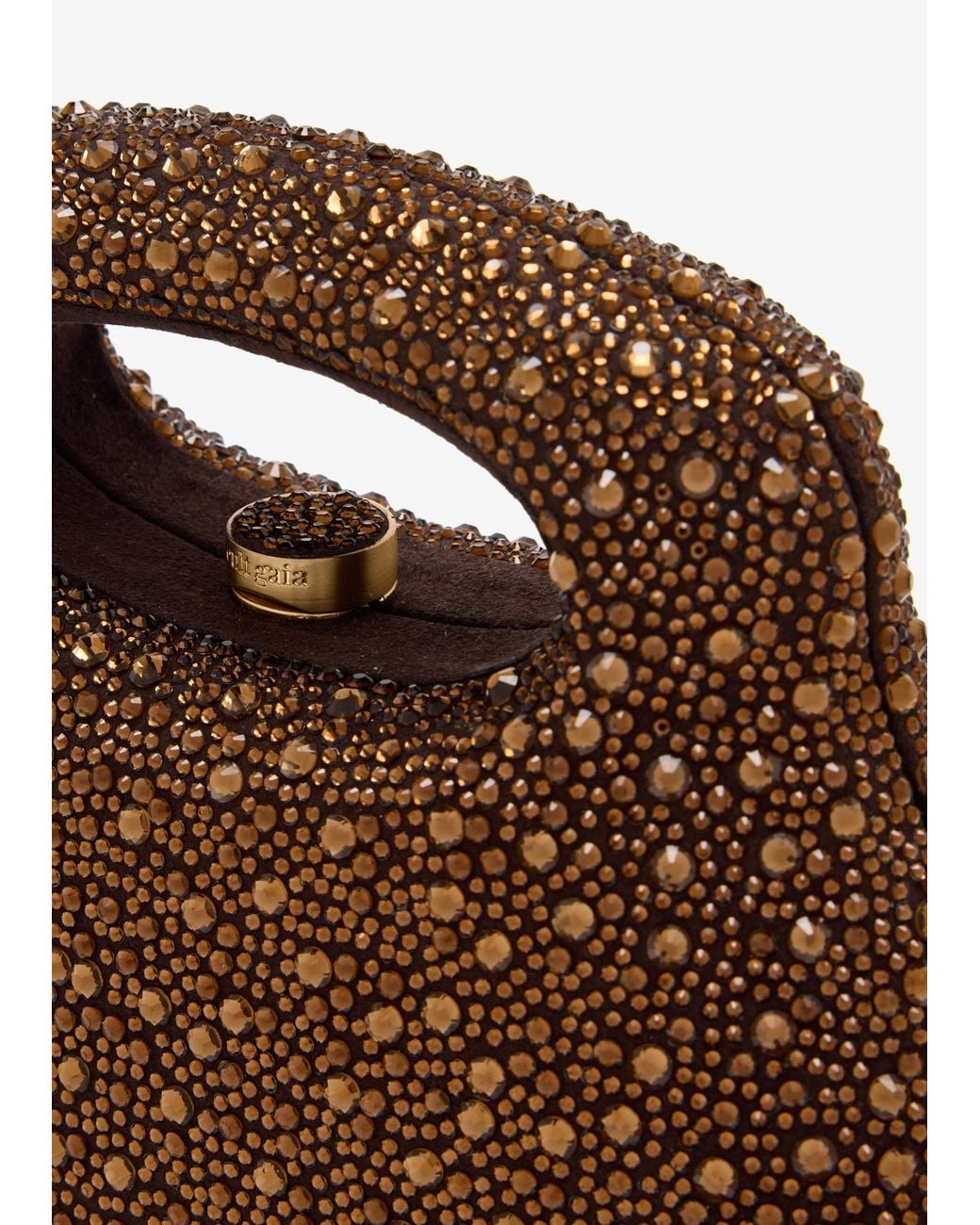 Cult Gaia Mimi Top-Handle Bag in Brown | Lyst