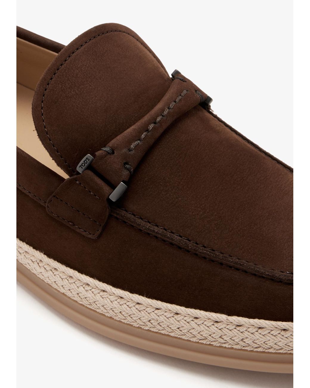 Tod's White Nubuck Loafers for men