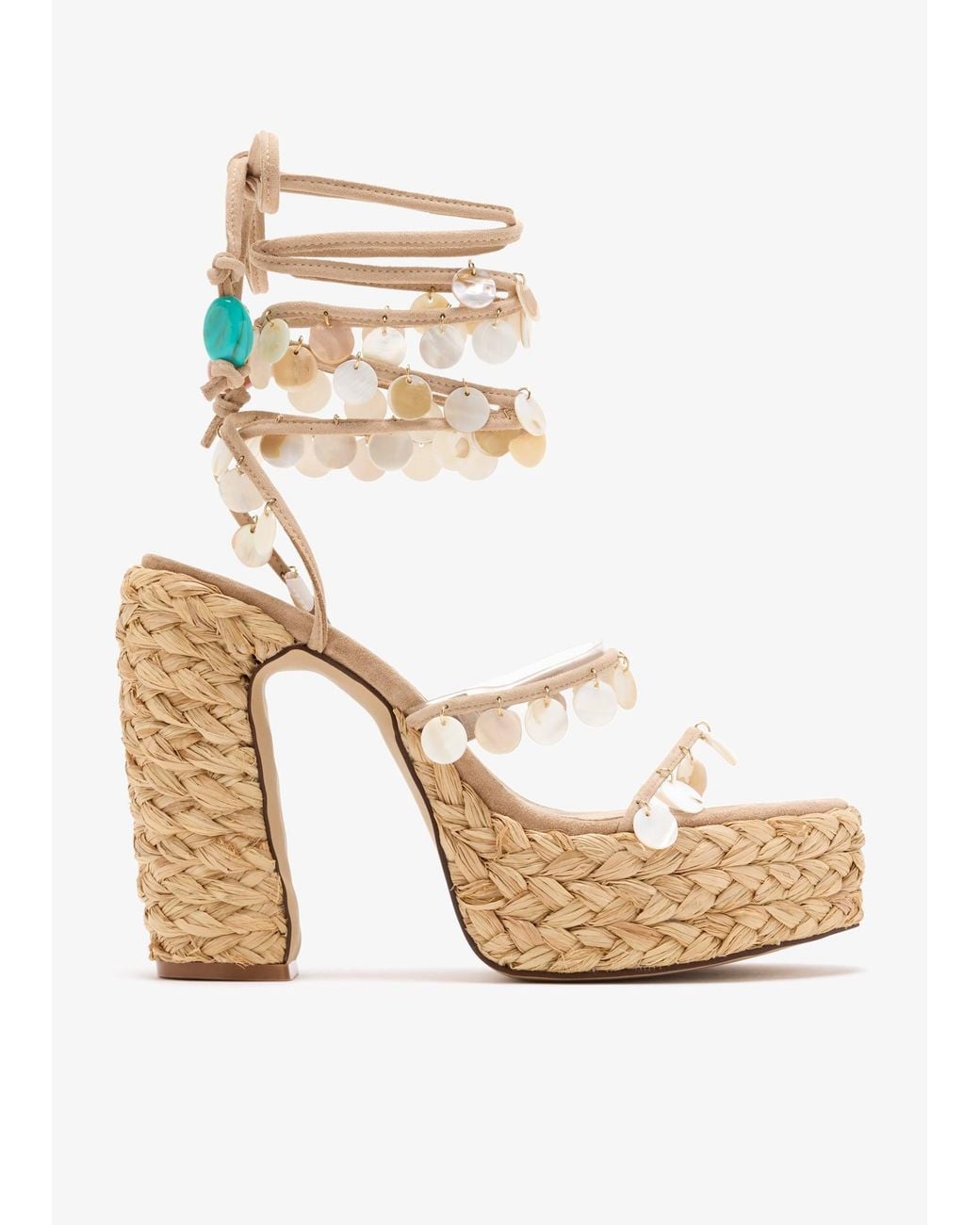 Naked Wolfe Fantastic Wedges in White | Lyst