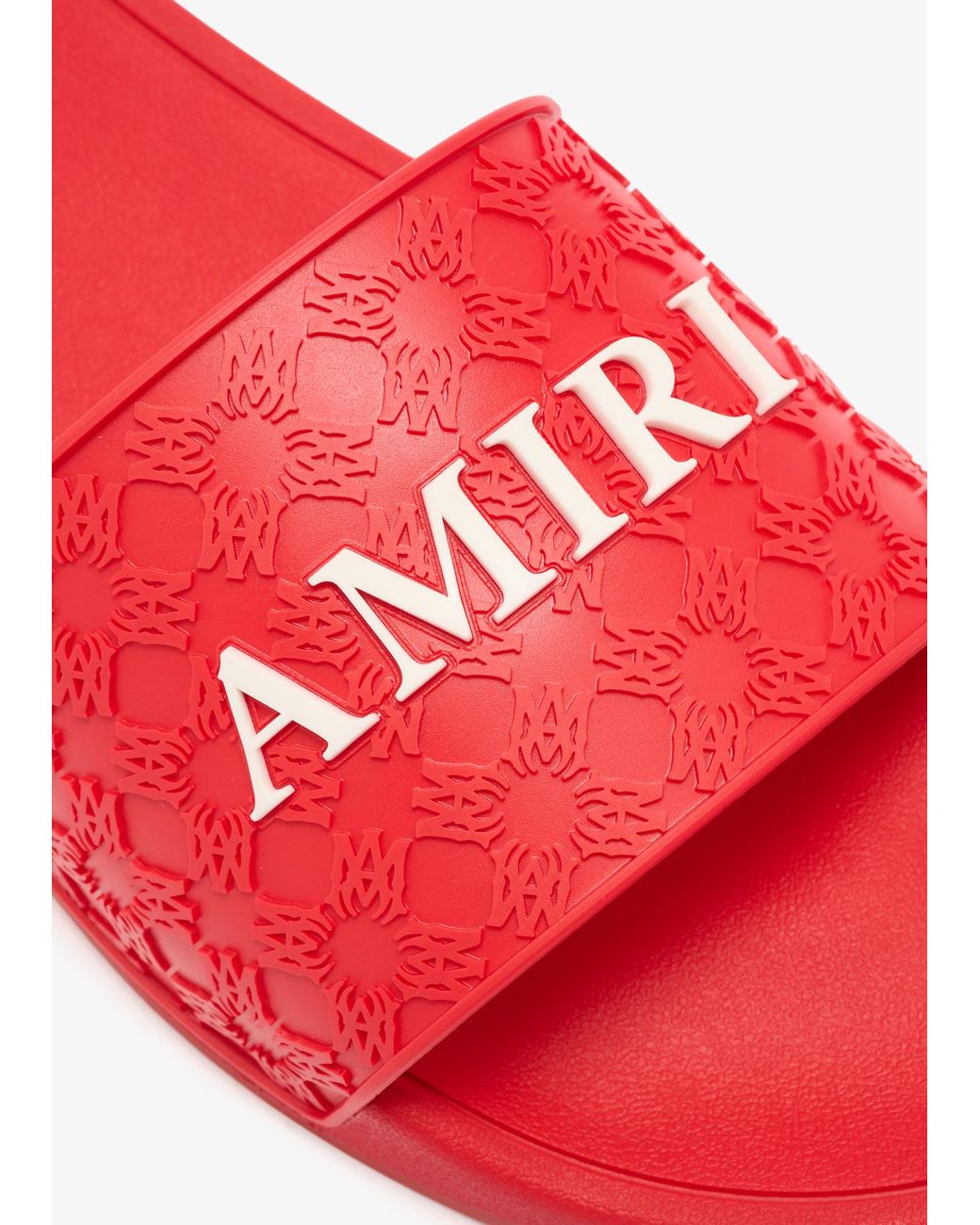 Amiri Red Ma Quad Pool Slides for men