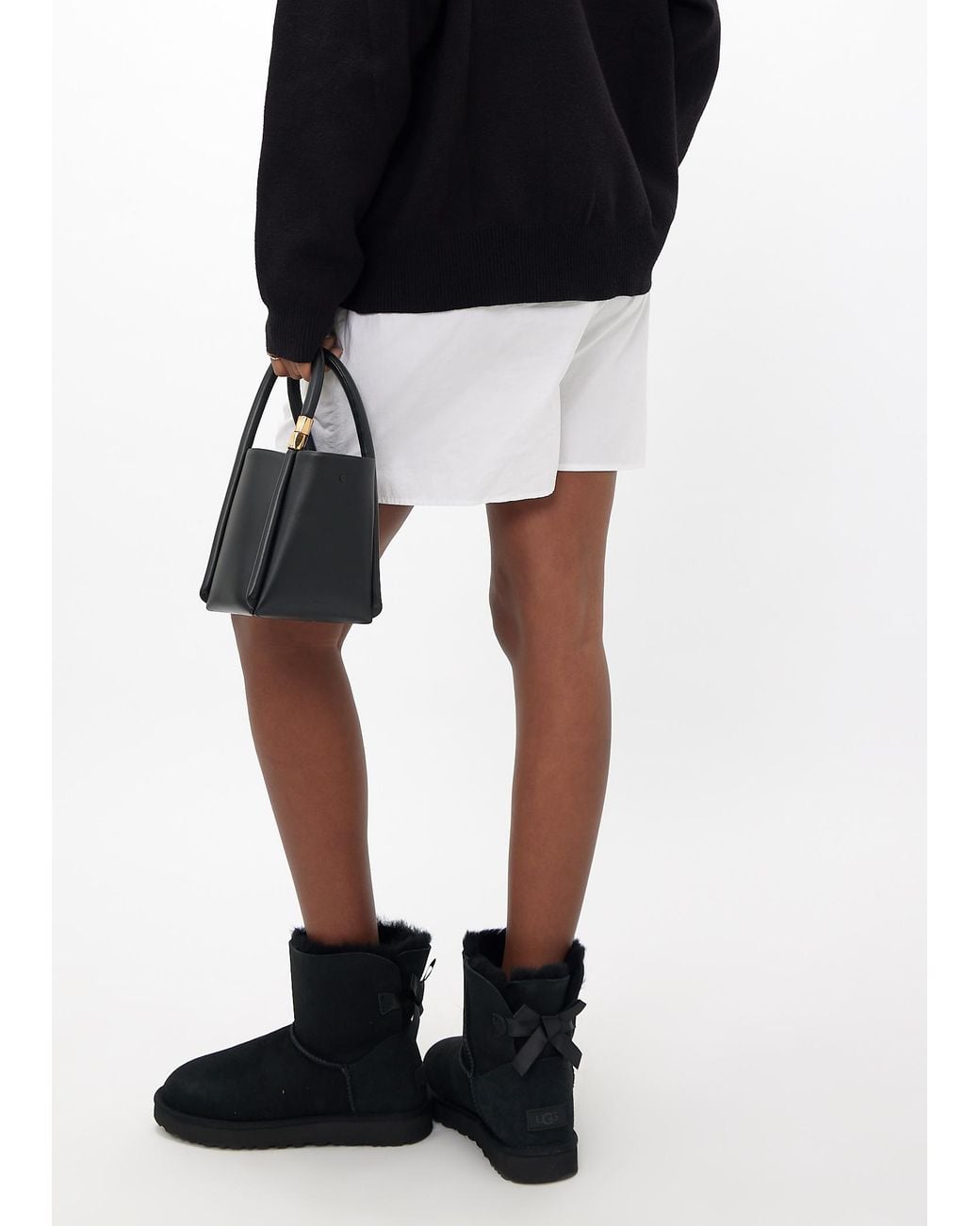 Ugg Black Mini Bailey Bow Ii Boots