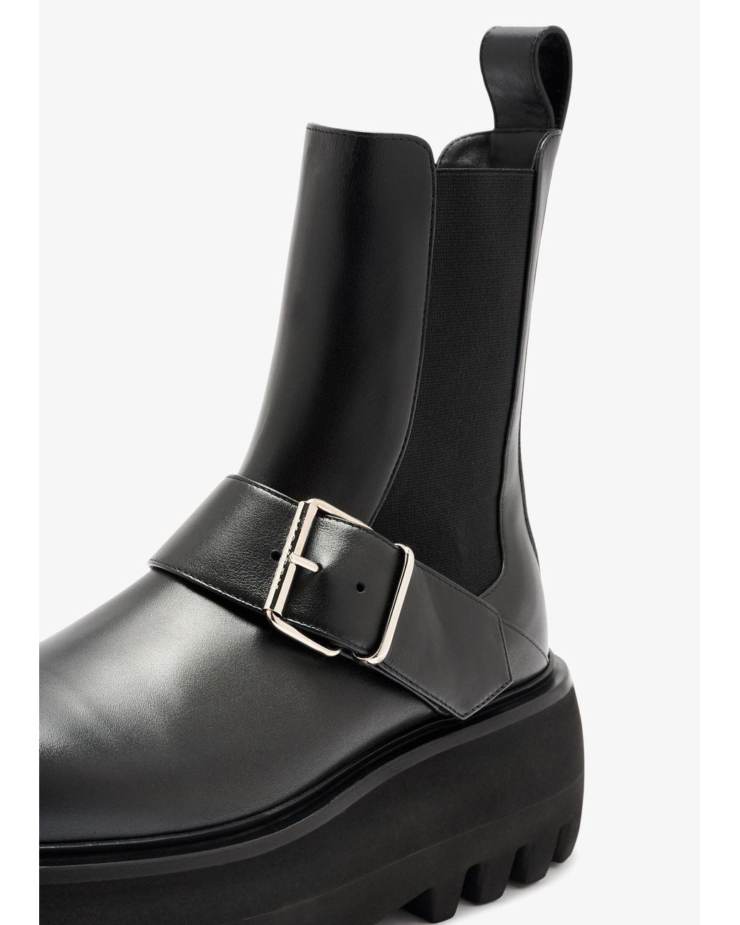 Alexander McQueen Black Sofa Buckle Boots