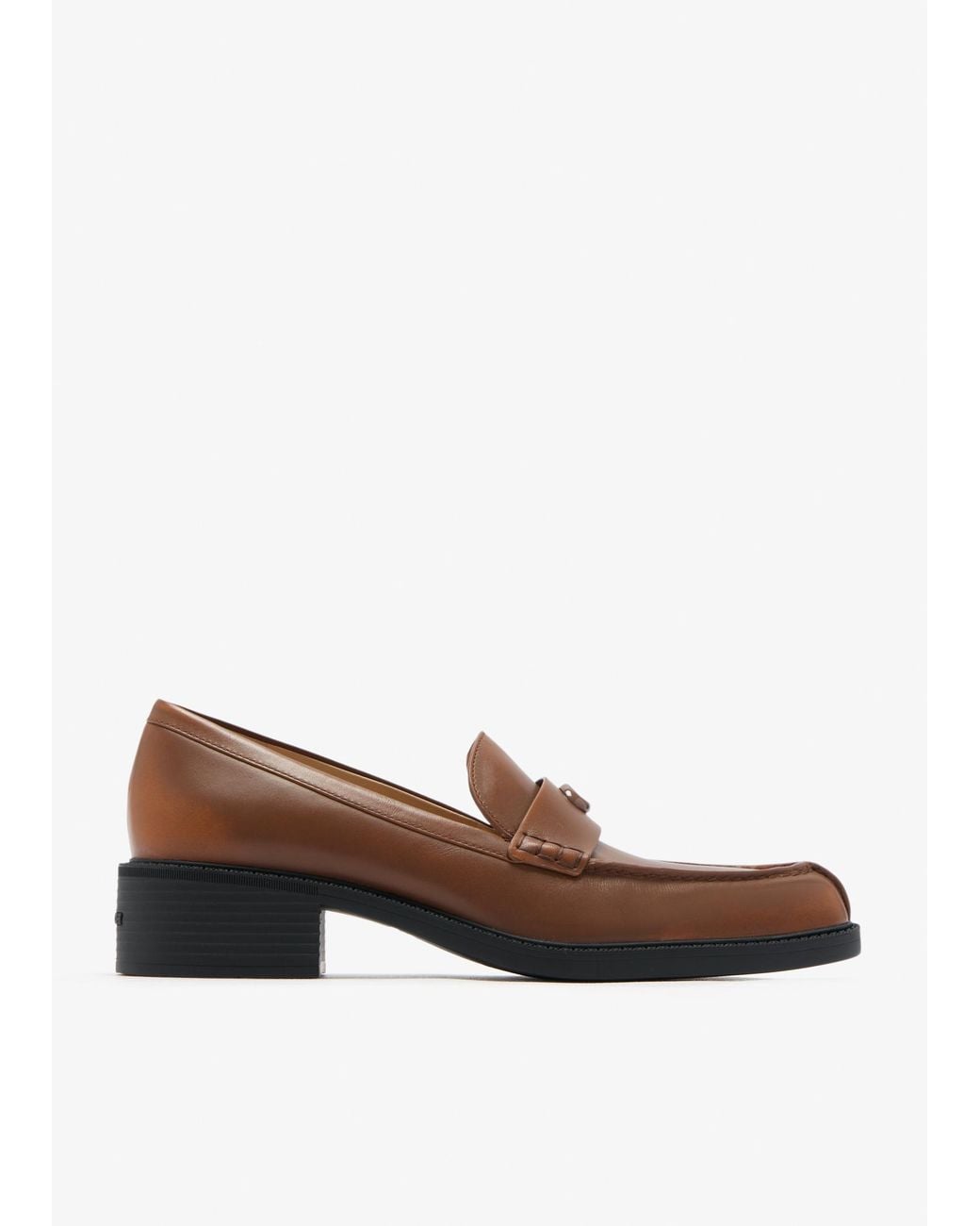 COACH Brown Leather Loafers