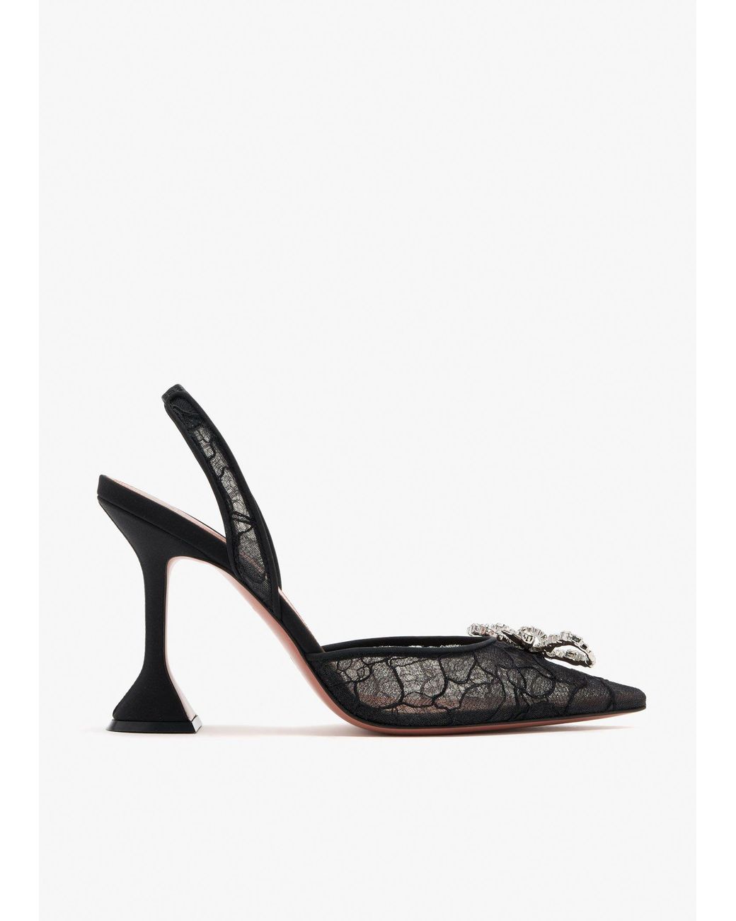 AMINA MUADDI White Rosie 95 Slingback Pumps