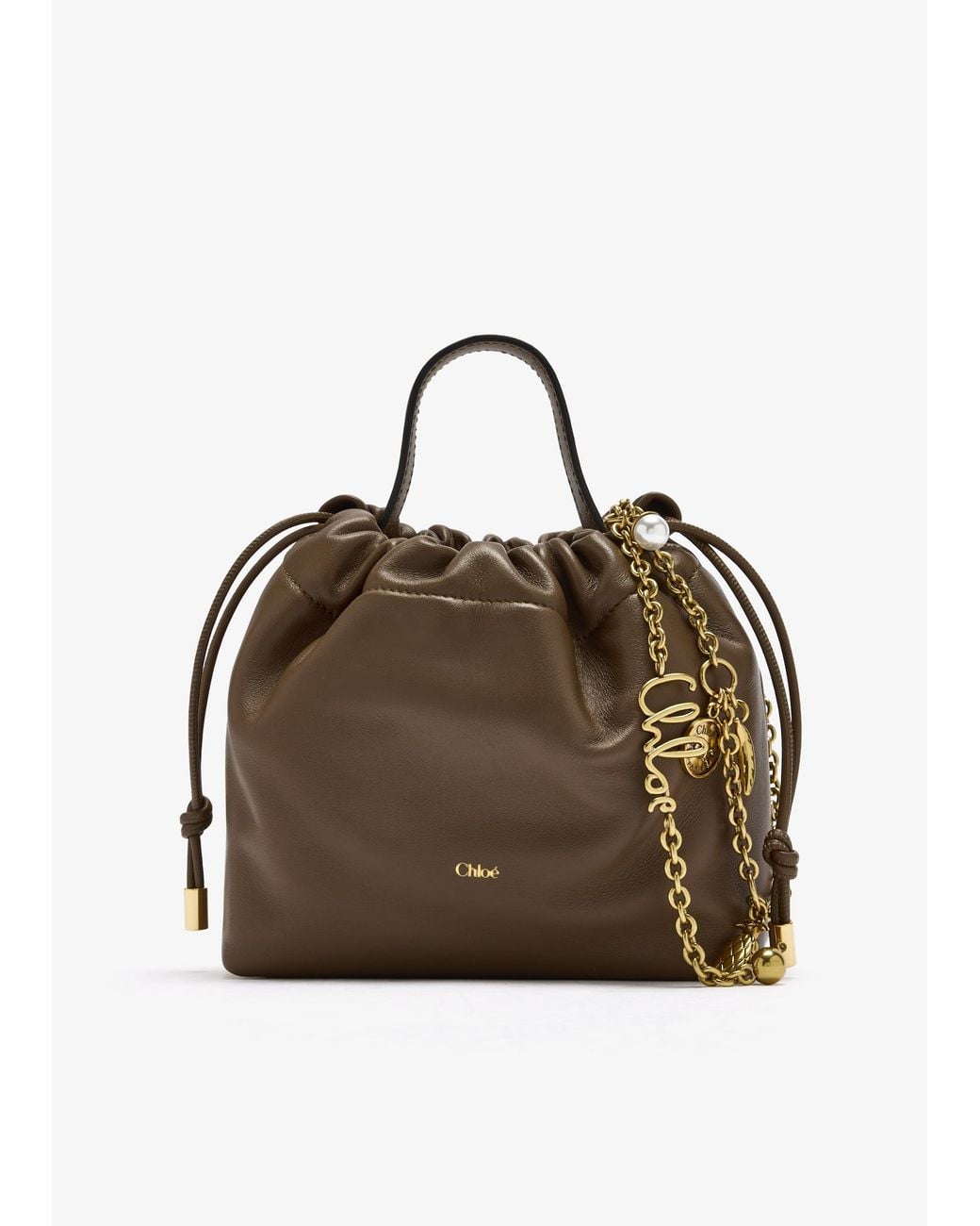 Chloé Mini Icons Shoulder Bag in Brown | Lyst