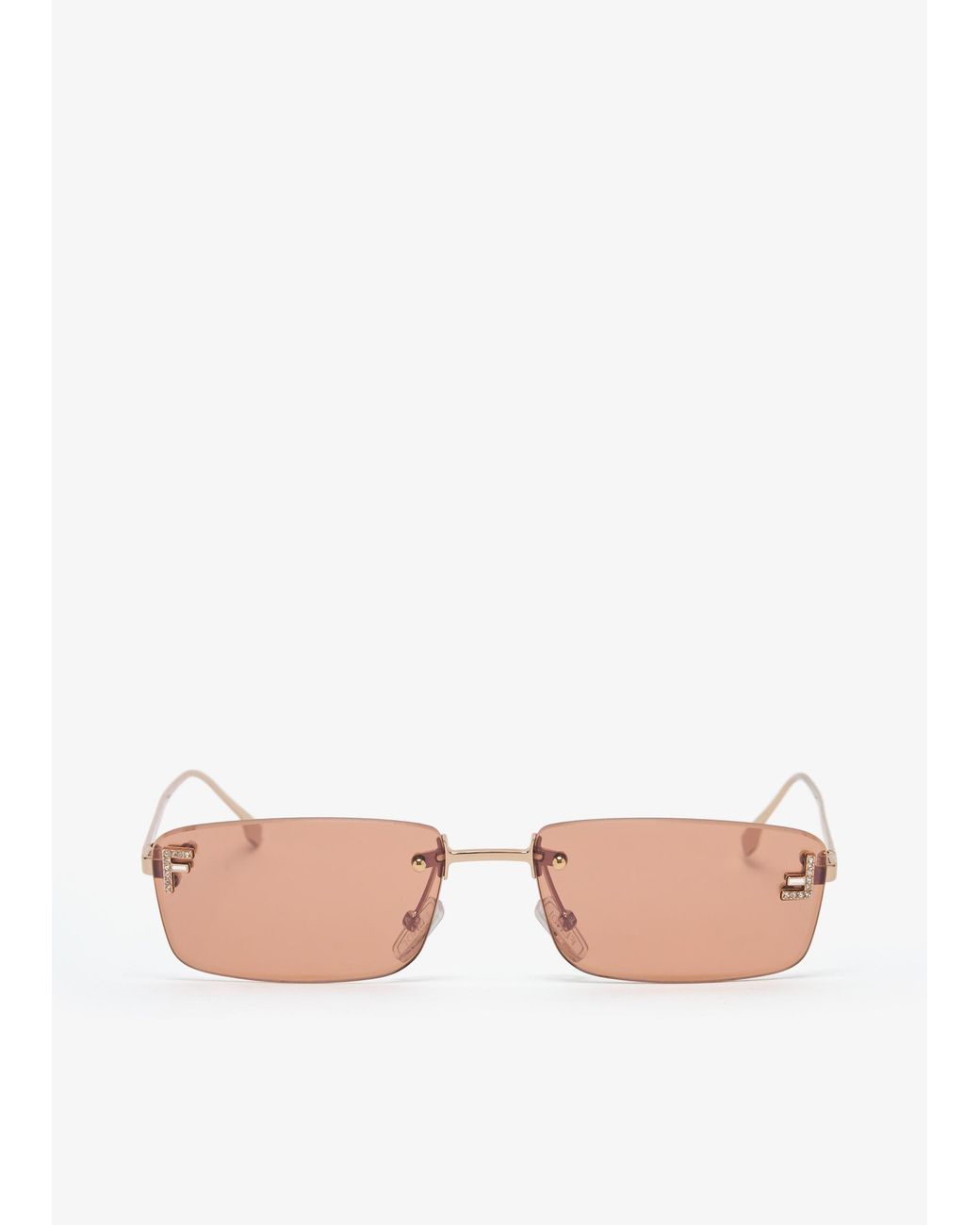 Fendi Pink First Crystal Sunglasses