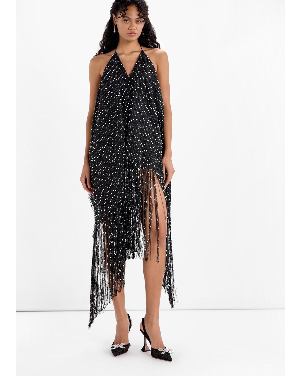 AMINA MUADDI White Rosie 95 Slingback Pumps