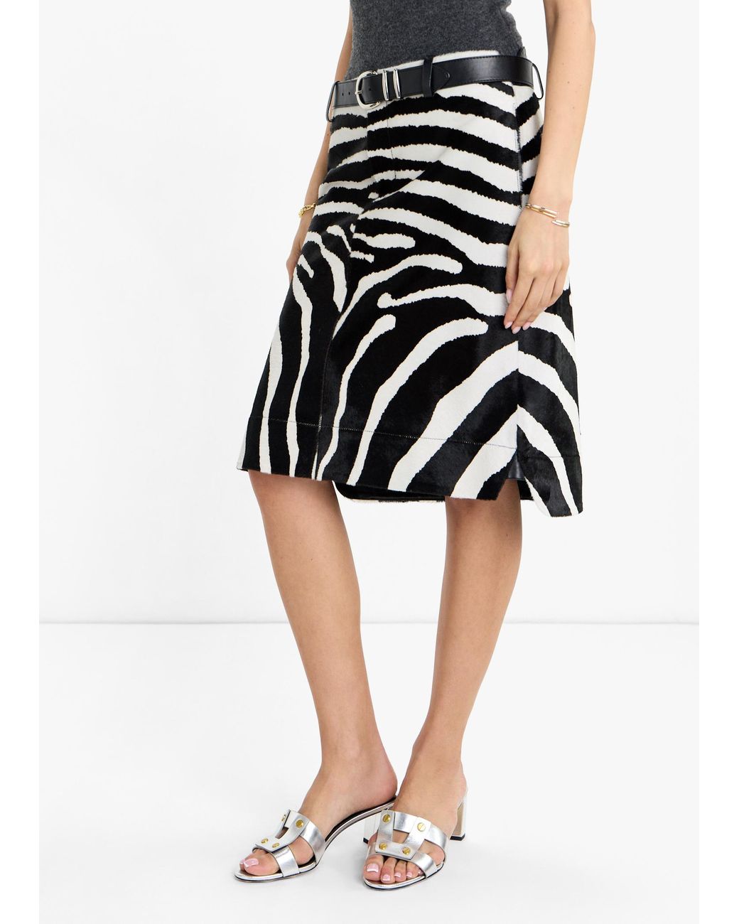 Veronica Beard White Via Sandals