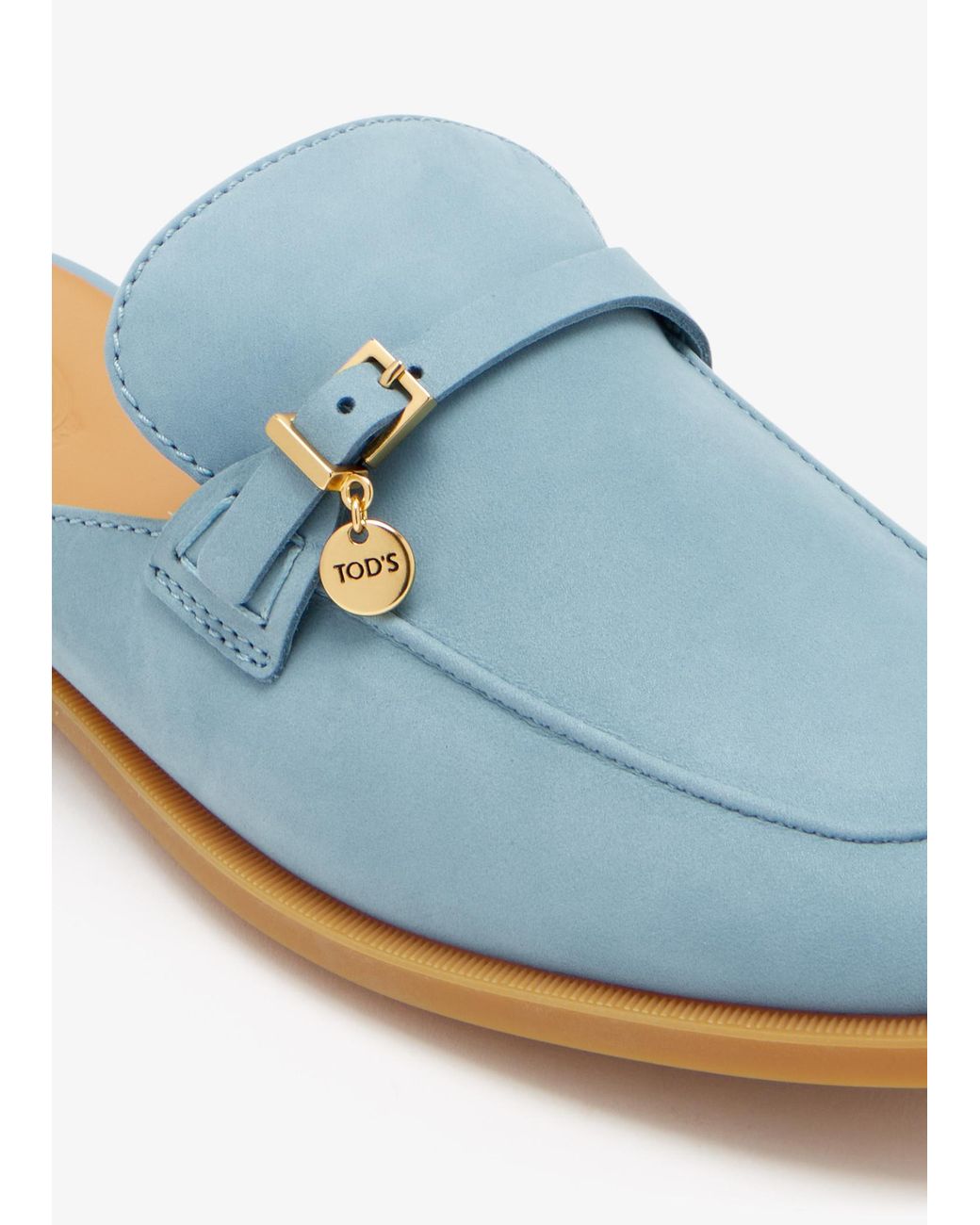 Tod's Blue Nubuck Slippers