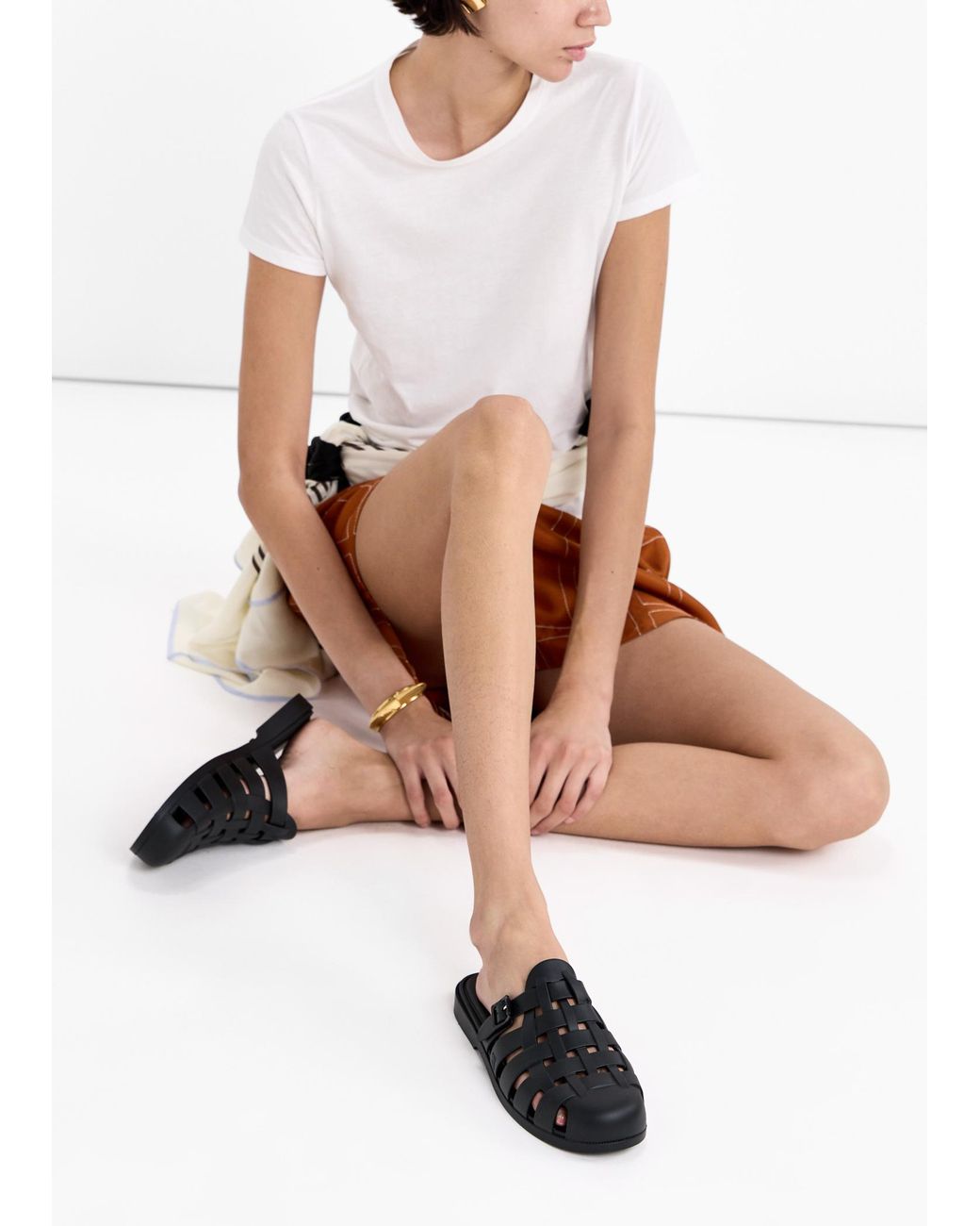 Melissa Black Possession Mules