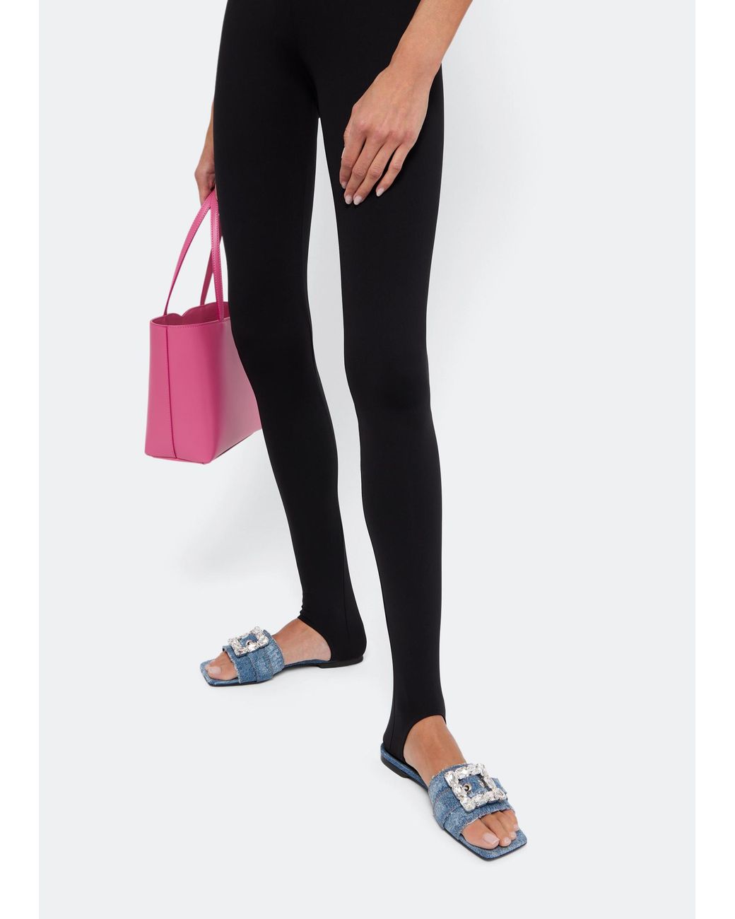 Dolce & Gabbana Blue Patchwork Denim Slide Sandals
