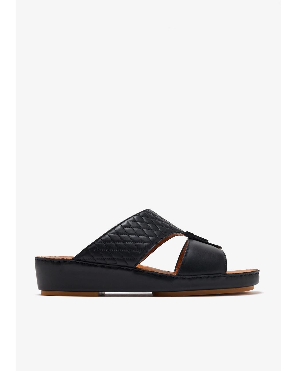 Seventy Six Black Not Half Sandals for men