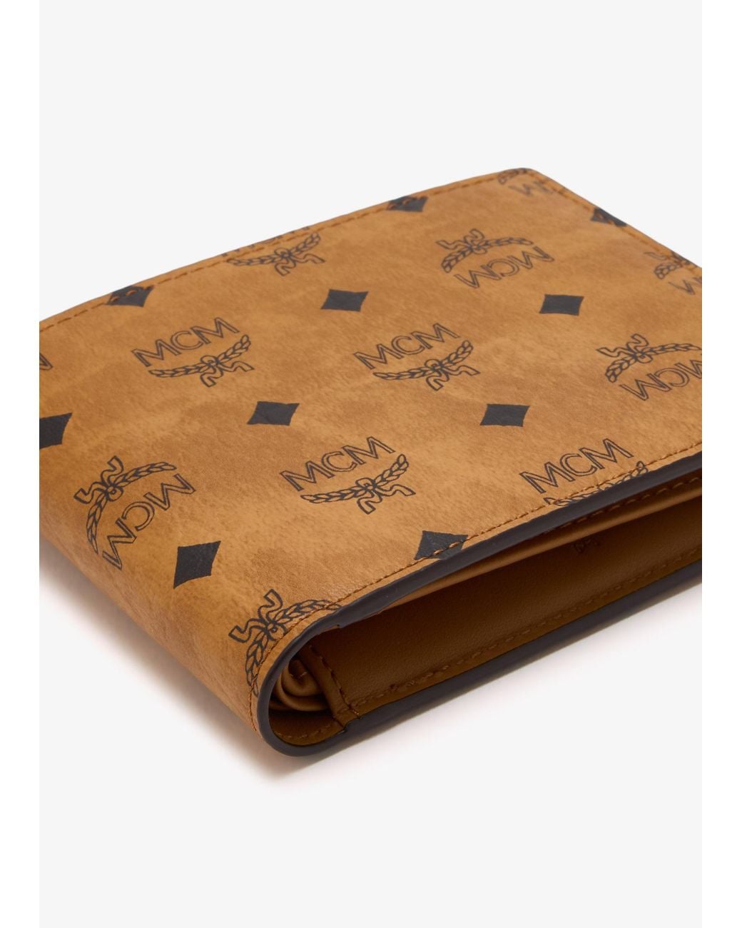 MCM White Small Aren Wallet for men