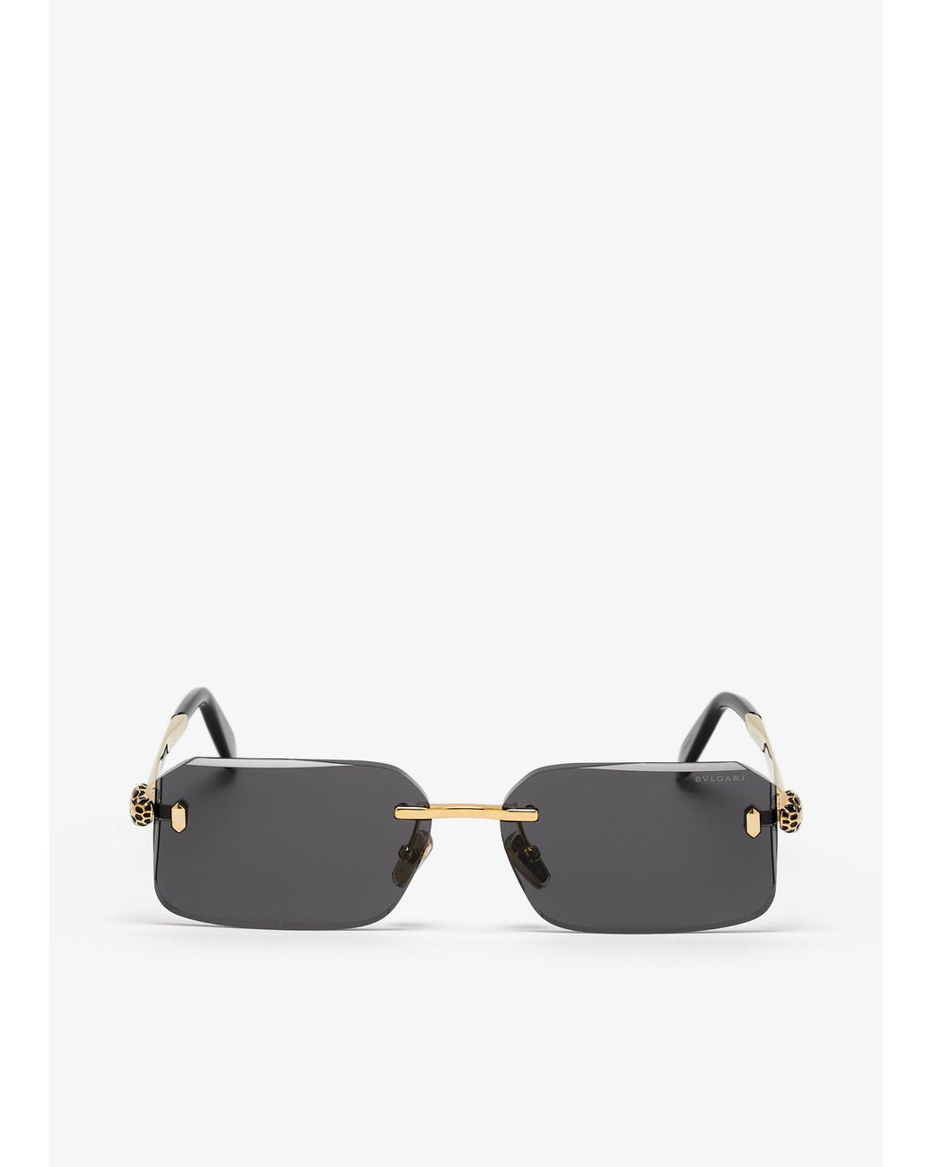 BVLGARI Metallic Serpenti Forever Rectangular Sunglasses