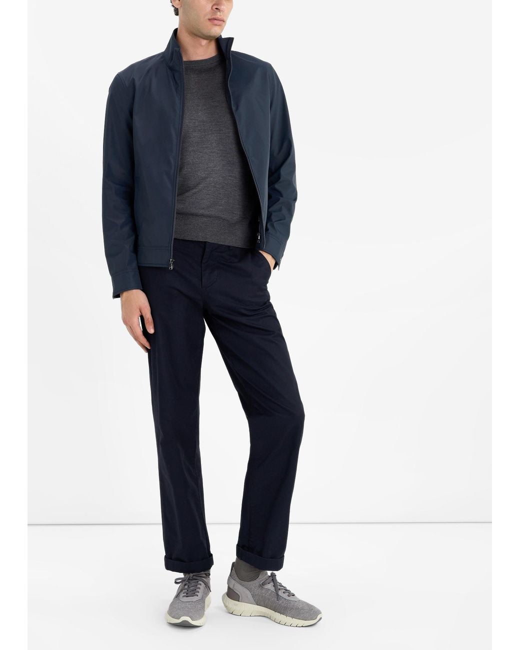 Boss White Motion Sneakers for men