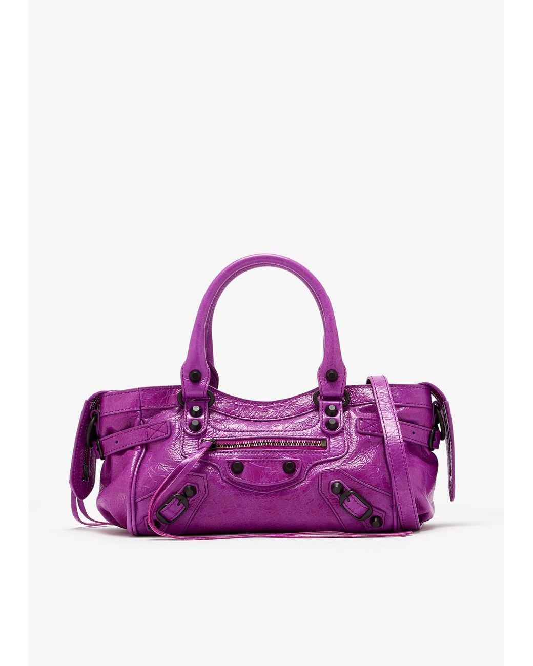 Mini Bagas Balenciaga Le City East-West Mini Bag in Purple | Lyst