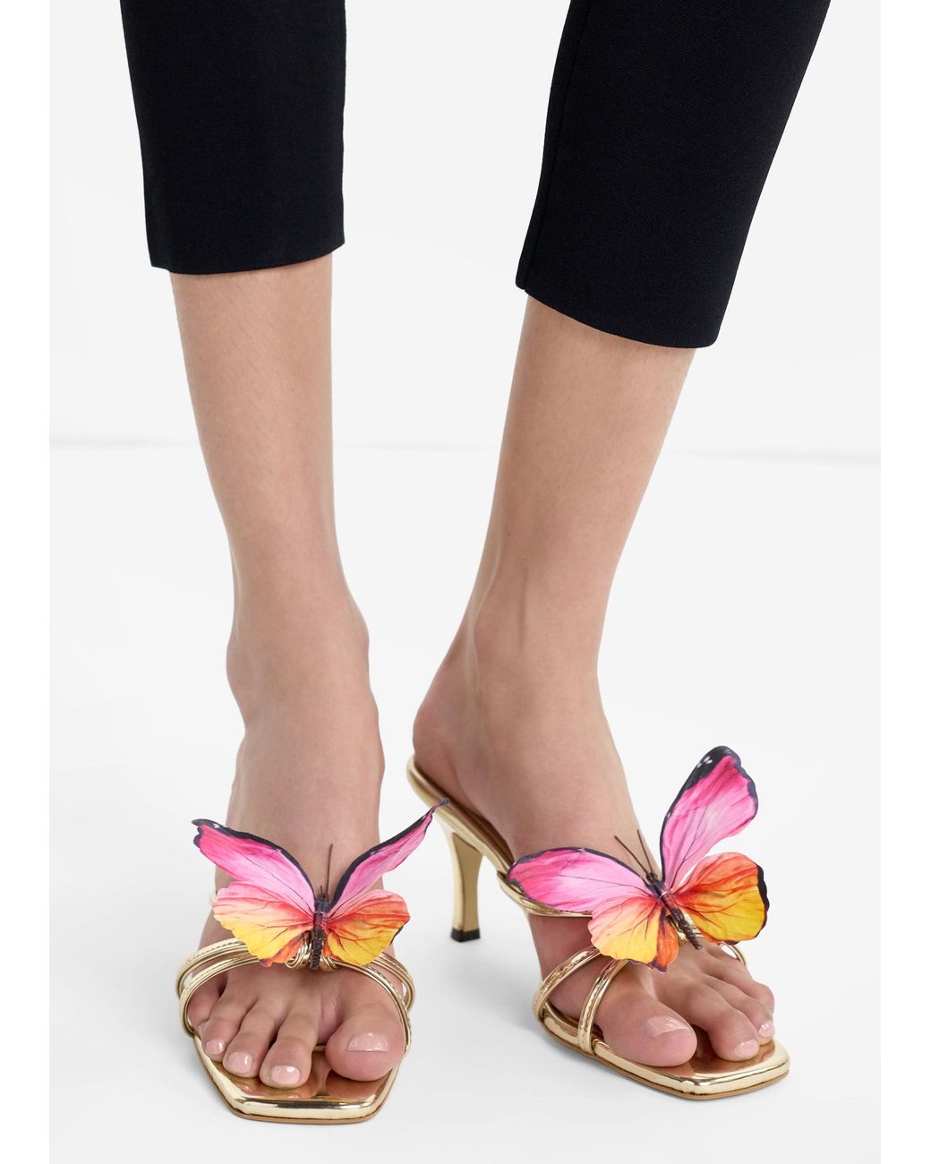 pace shoes Pink Garden Mules