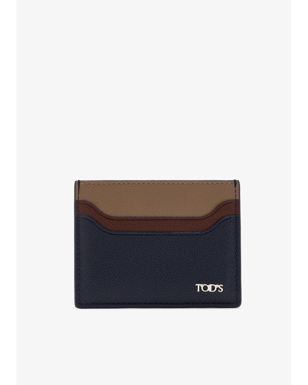 Tod's Blue Leather Cardholder for men