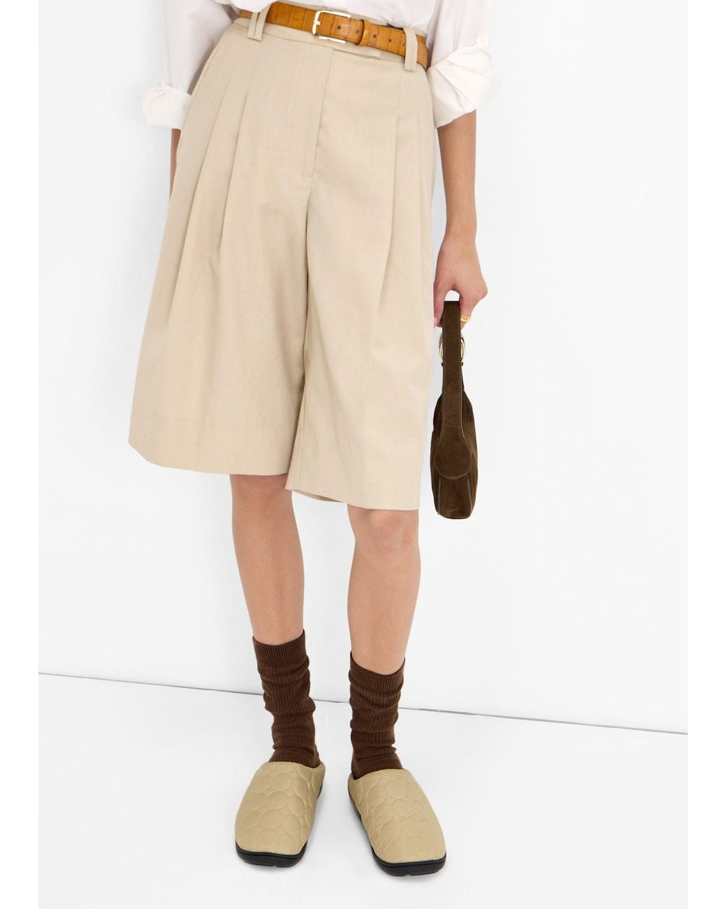 SUBU White Circle Slippers