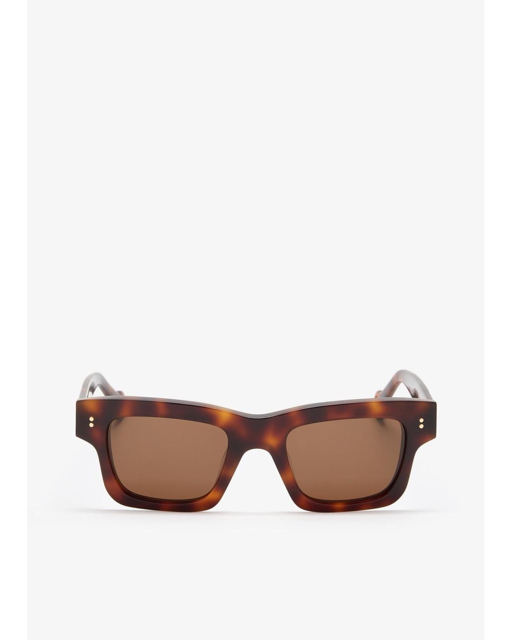 J.W. Anderson Brown Rectangular Sunglasses